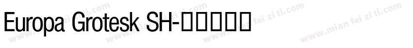 Europa Grotesk SH字体转换